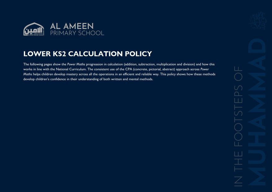 Al Ameen LKS2 Calculation Policy_1
